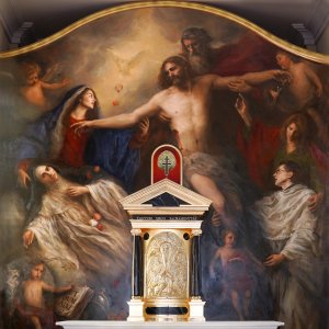 Bildkomposition der Kreuzkirche auf Leinwand