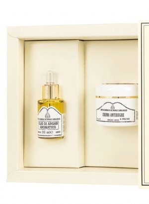 Geschenkset Anti-Falten-Creme & aromatisches Arganöl (aus der alten Klosterapotheke von Camaldoli)